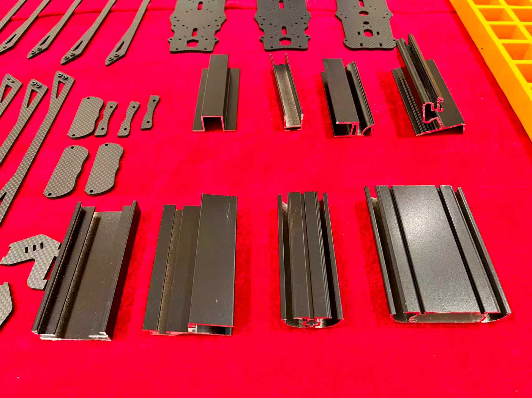 Composite shaped profile samples