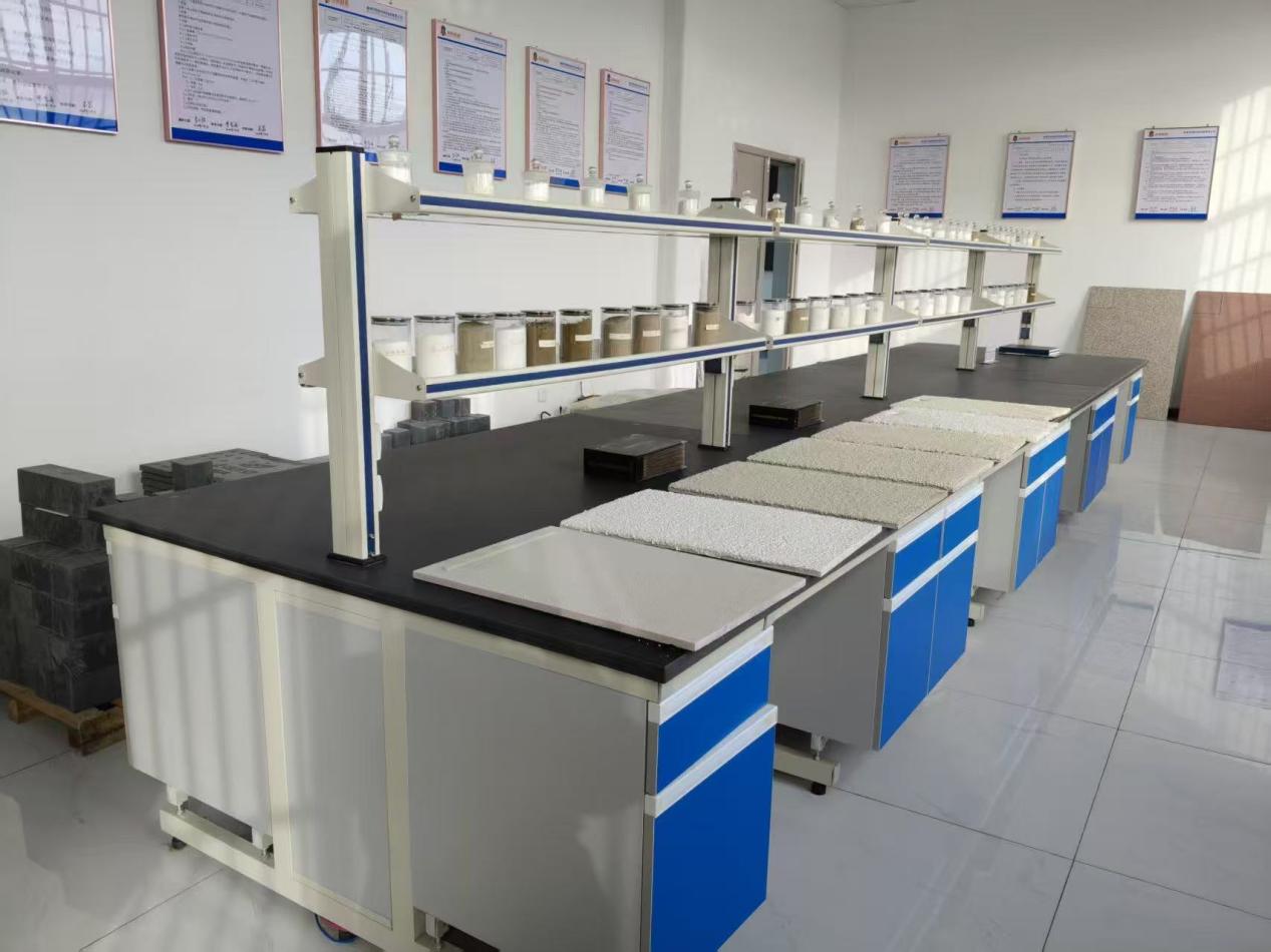 Materials laboratory and sample display