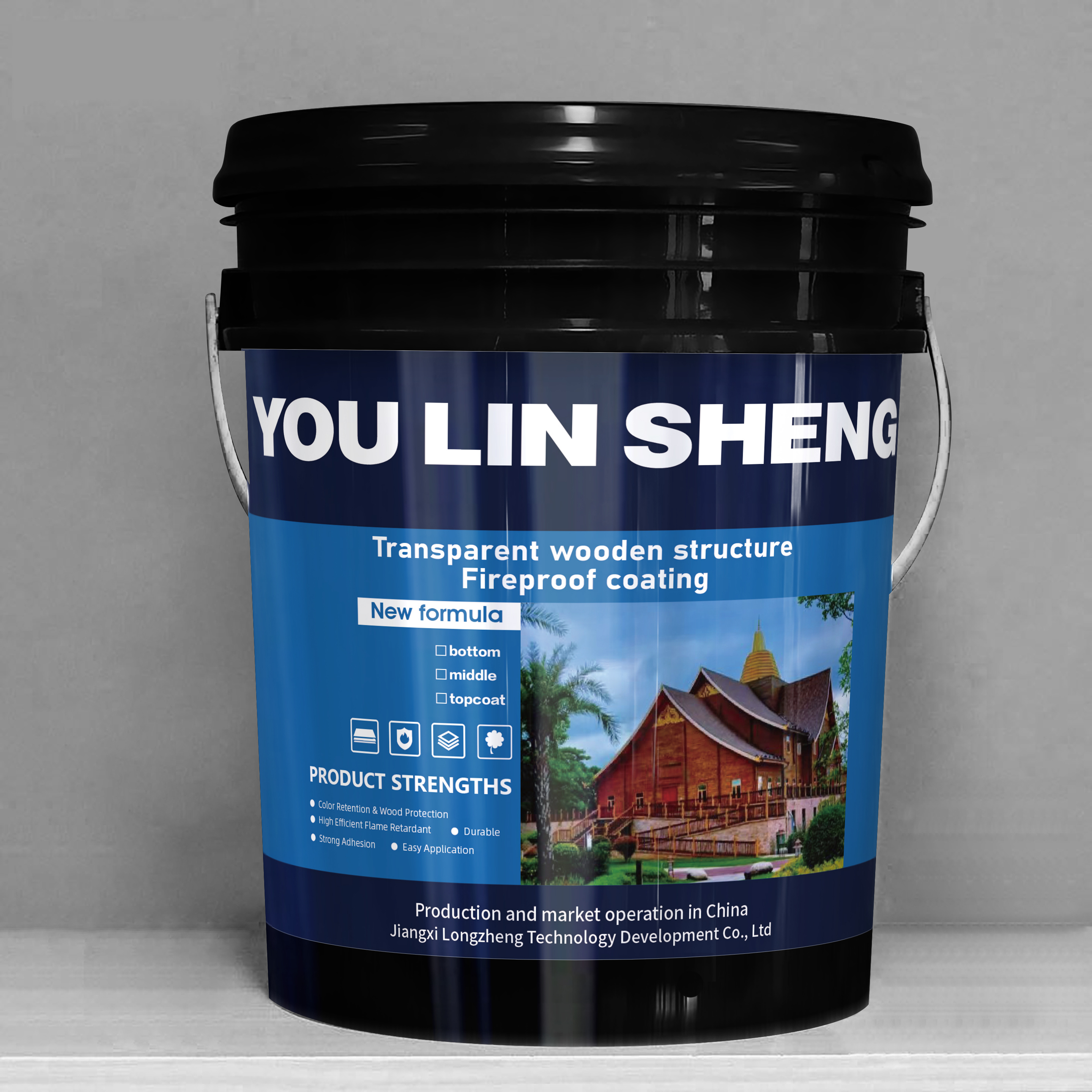 Wood structure coating product